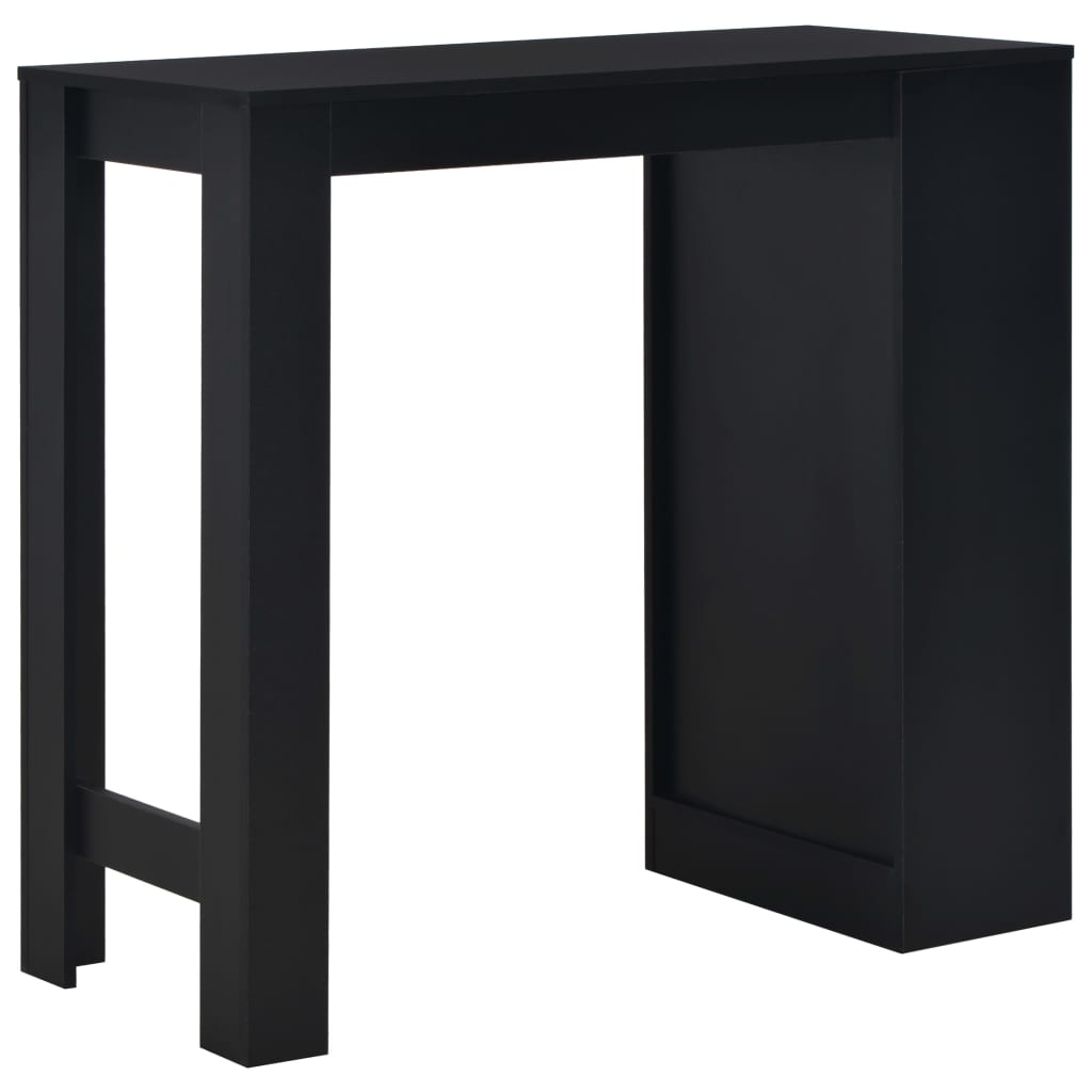 Bartafel met schap 110x50x103 cm zwart – afbeelding 3