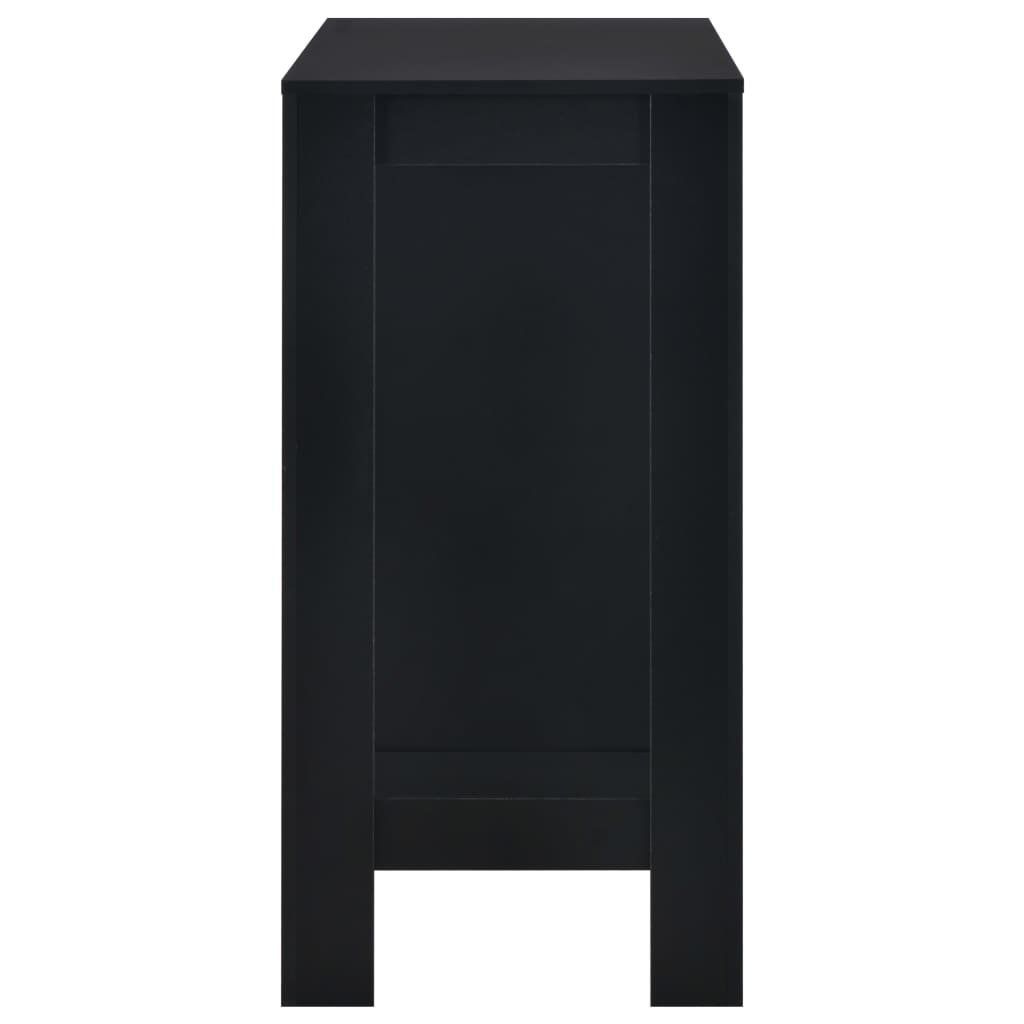 Bartafel met schap 110x50x103 cm zwart – afbeelding 4