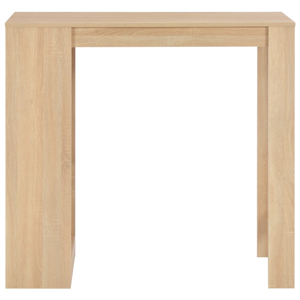 Bartafel met schap 110x50x103 cm eikenkleurig – afbeelding 2