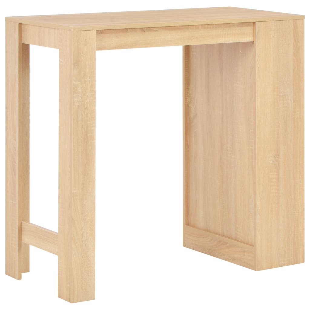 Bartafel met schap 110x50x103 cm eikenkleurig – afbeelding 3