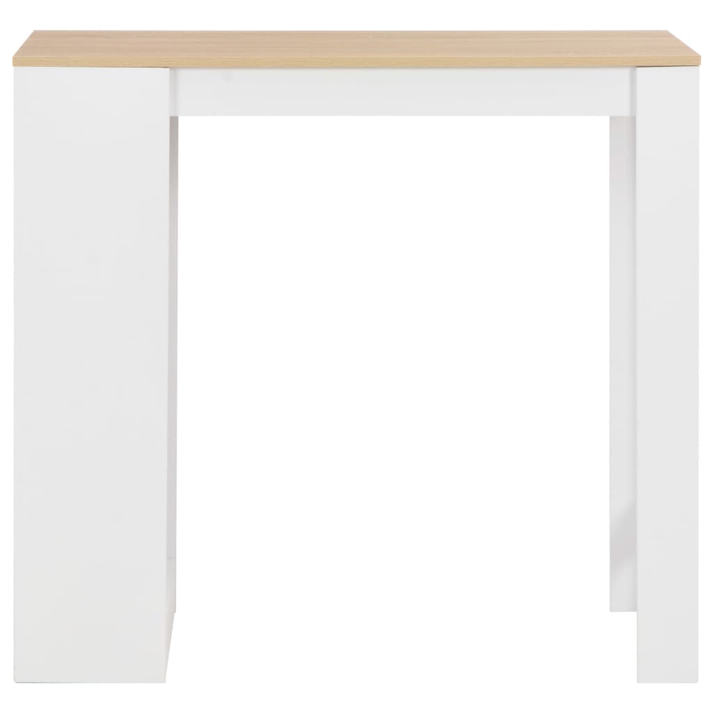 Bartafel met schap 110x50x103 cm wit – afbeelding 2