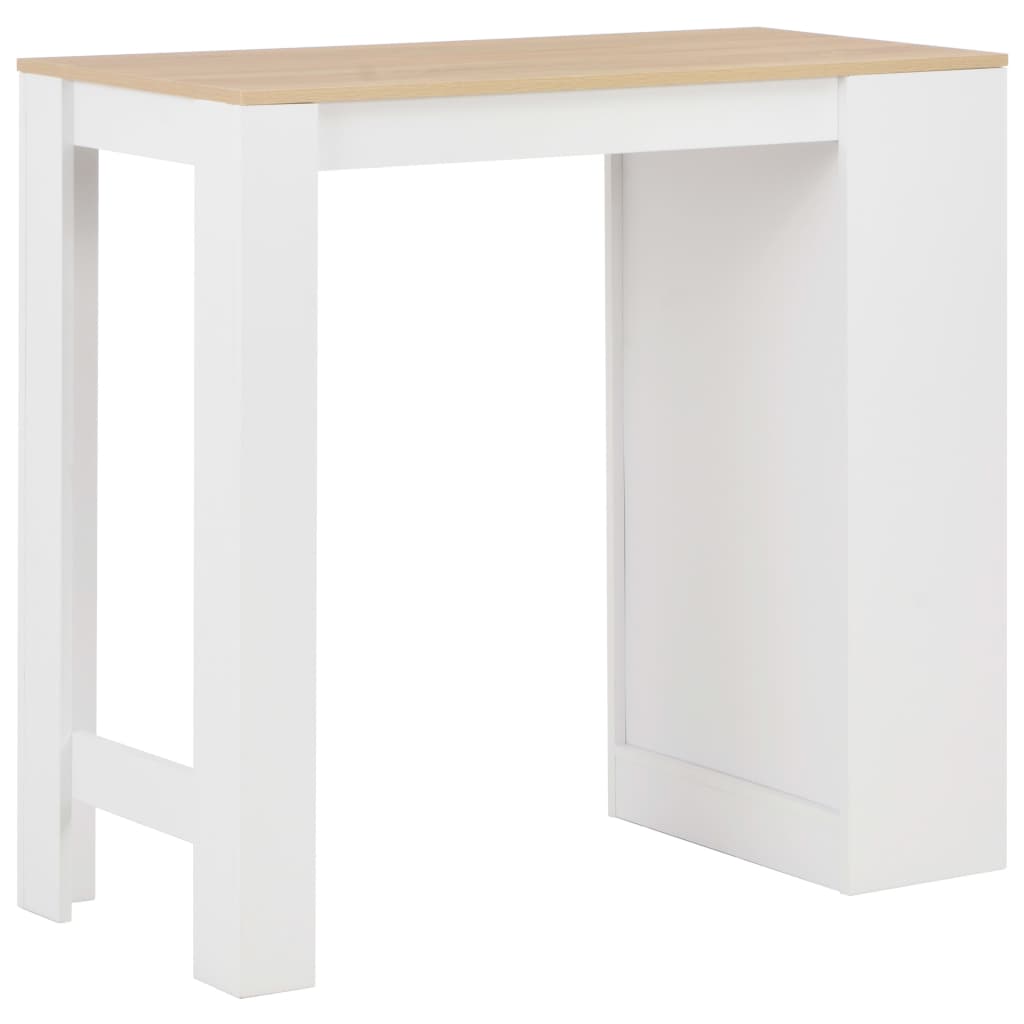 Bartafel met schap 110x50x103 cm wit – afbeelding 3