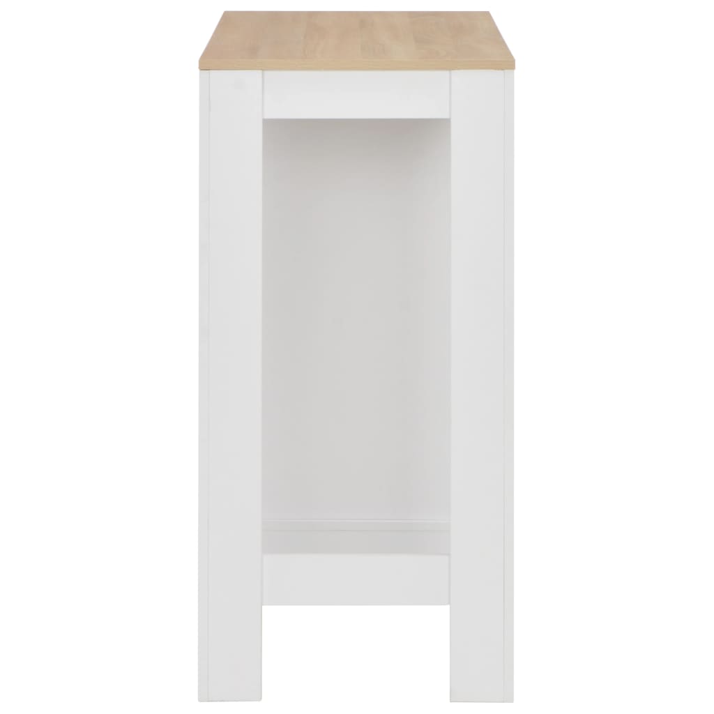 Bartafel met schap 110x50x103 cm wit – afbeelding 4