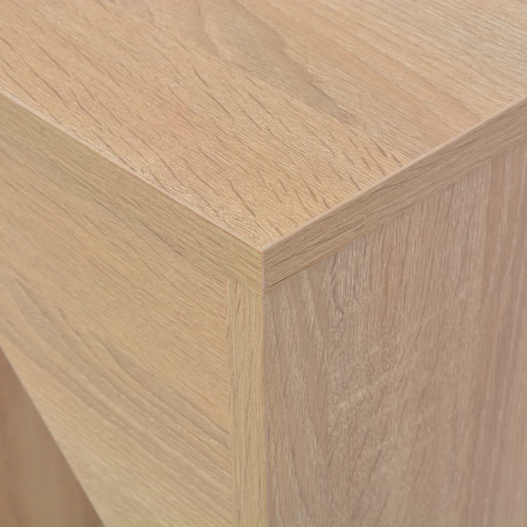 Bartafel met verplaatsbaar schap 138x39x110 cm eikenkleurig – afbeelding 5