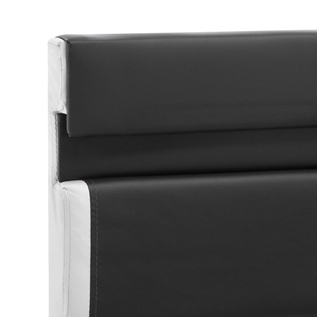 Bedframe met LED kunstleer grijs 140x200 cm – afbeelding 6