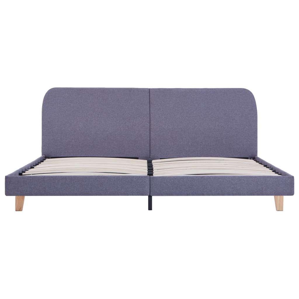 Bedframe stof lichtgrijs 180x200 cm – afbeelding 3