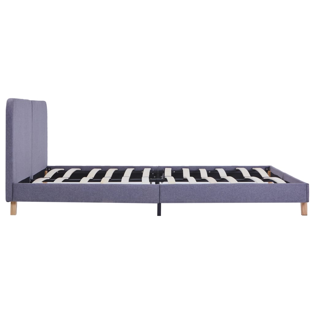 Bedframe stof lichtgrijs 180x200 cm – afbeelding 4