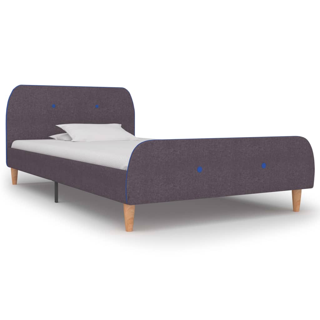 Bedframe stof taupe 90x200 cm – afbeelding 1