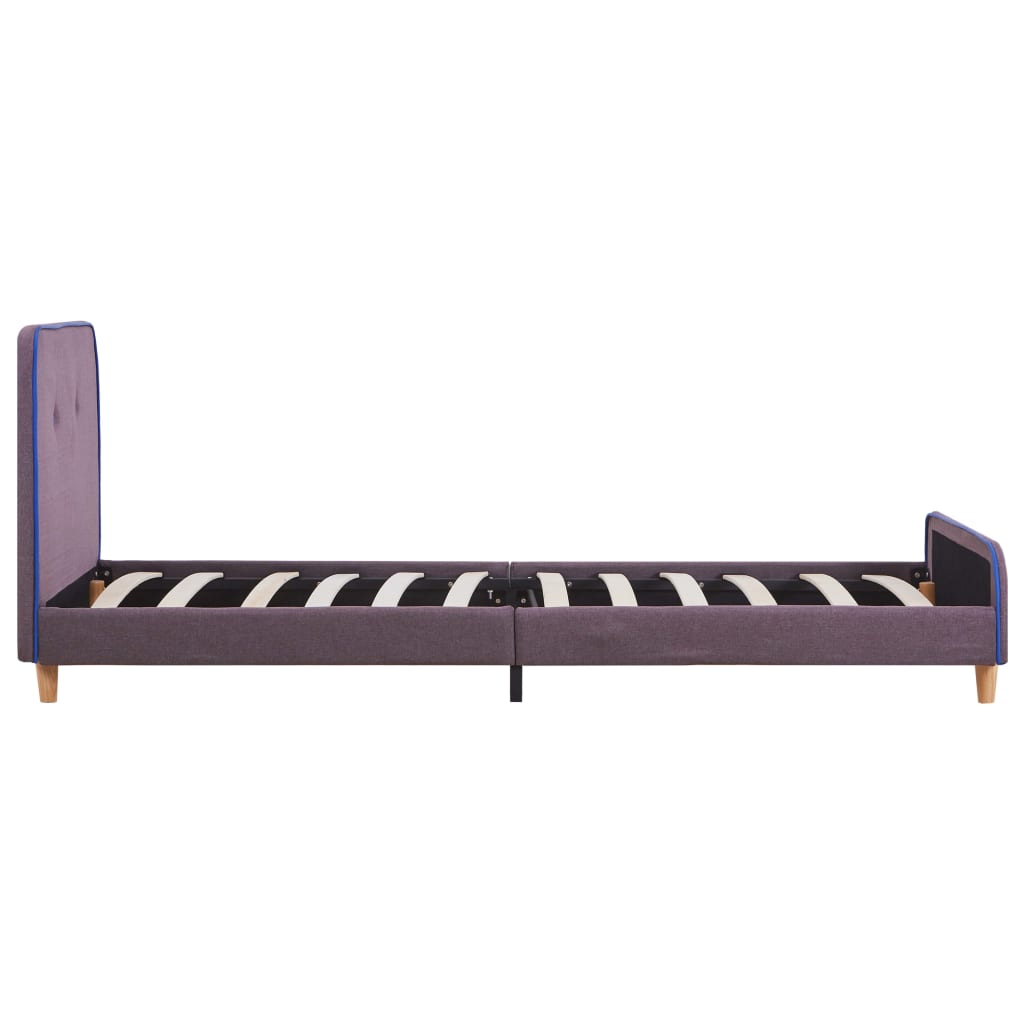 Bedframe stof taupe 90x200 cm – afbeelding 4