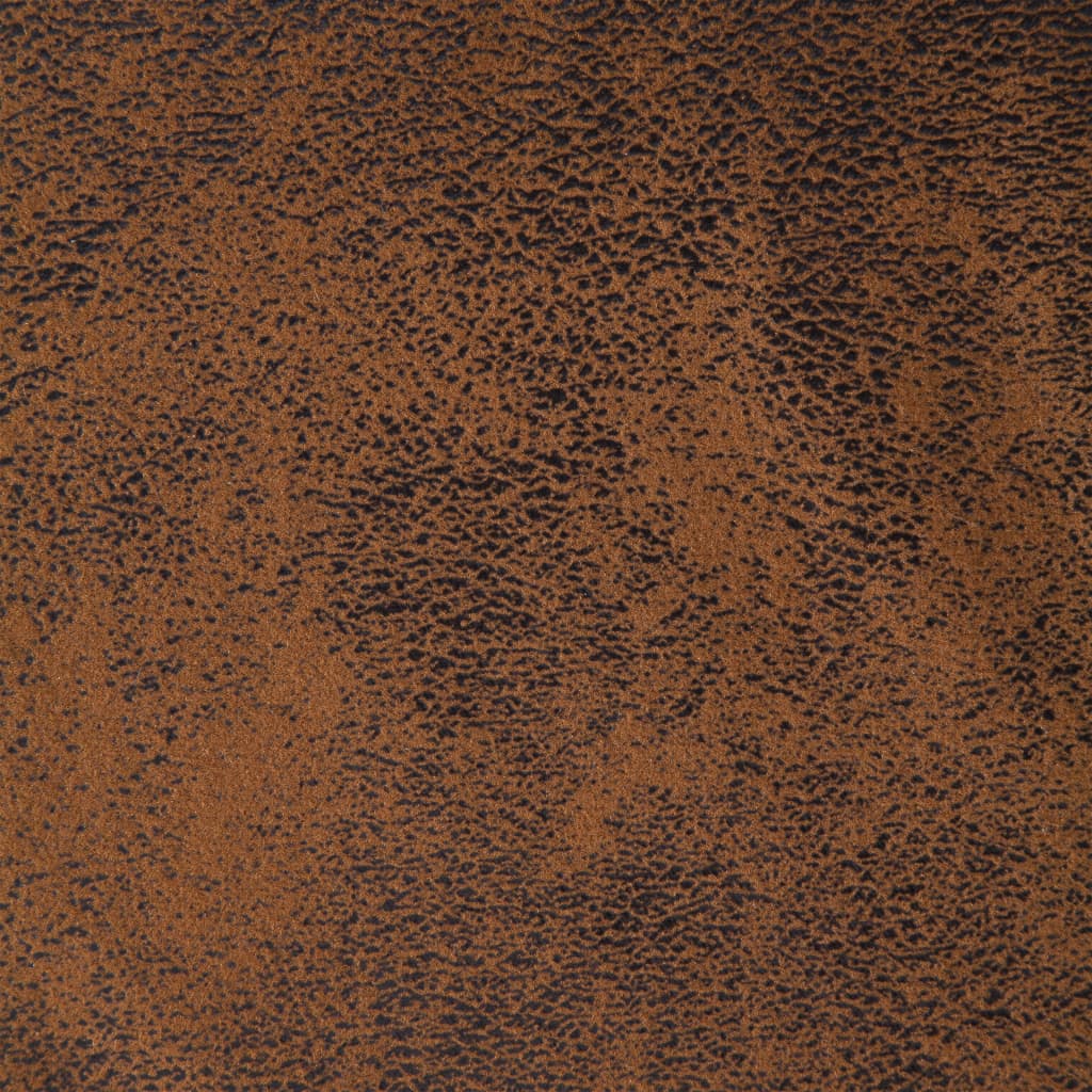 Bankje 106 cm kunstsuède bruin – afbeelding 6
