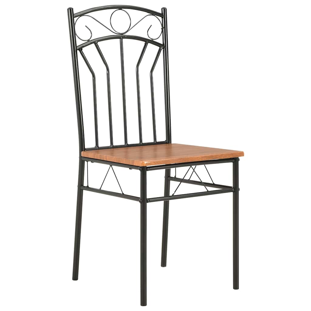 Eetkamerstoelen 6 st MDF bruin – afbeelding 2