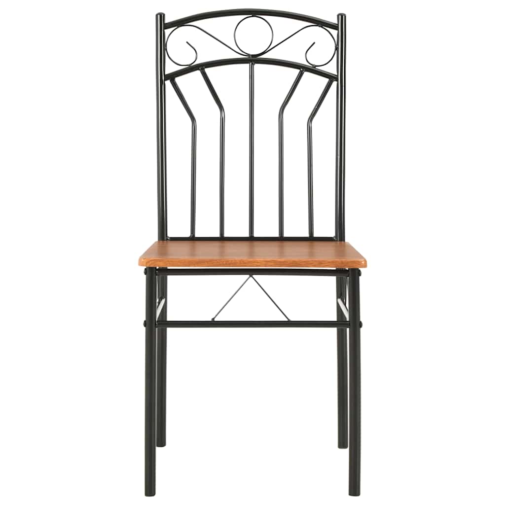 Eetkamerstoelen 6 st MDF bruin – afbeelding 3