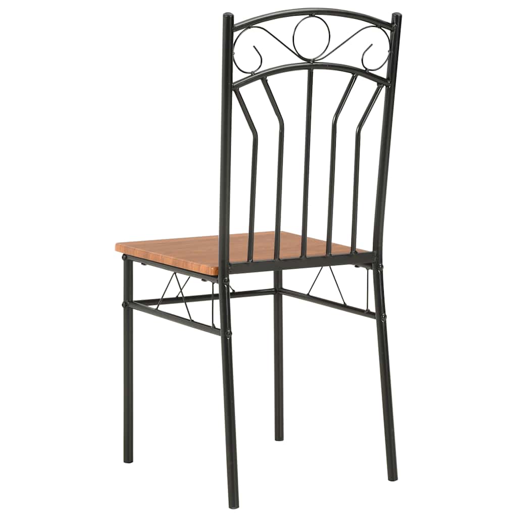 Eetkamerstoelen 6 st MDF bruin – afbeelding 4