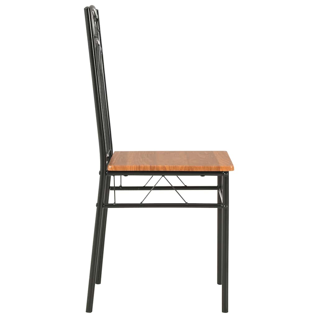 Eetkamerstoelen 6 st MDF bruin – afbeelding 5