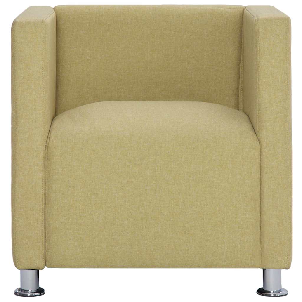 Fauteuil kubus stof groen – afbeelding 3