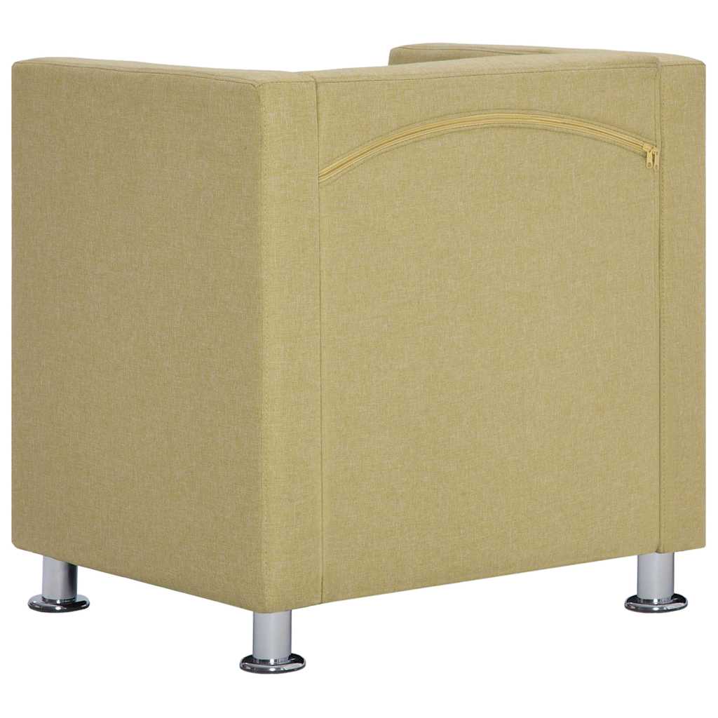 Fauteuil kubus stof groen – afbeelding 5