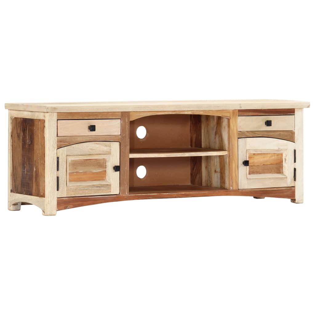 Tv-meubel 120x30x40 cm massief gerecycled hout – afbeelding 11