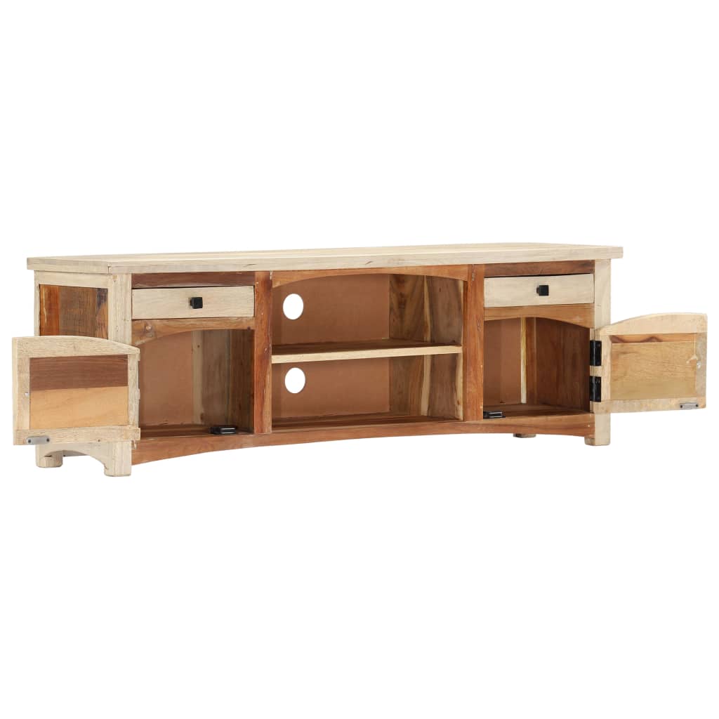 Tv-meubel 120x30x40 cm massief gerecycled hout – afbeelding 3