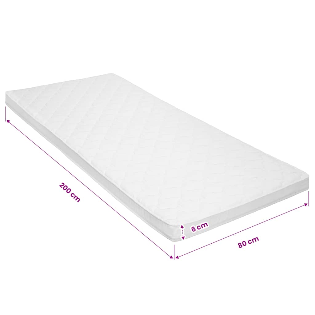 Topmatras ei-profiel 6 cm koudschuim 80x200 cm – afbeelding 9