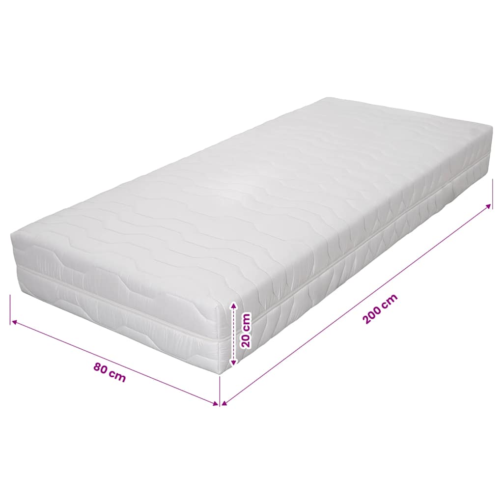Matras 7 Zone 20 cm pocketvering H2 80x200 cm – afbeelding 12