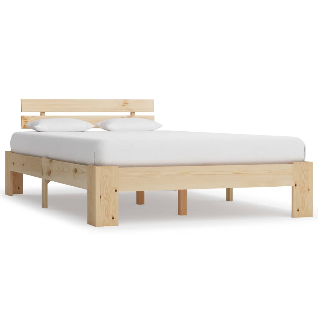Bedframe massief grenenhout 120x200 cm – afbeelding 1