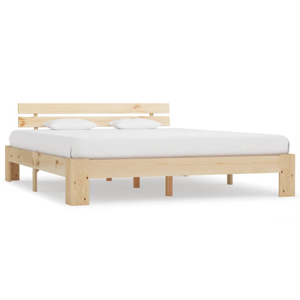 Bedframe zonder matras massief grenenhout 180x200 cm – afbeelding 1