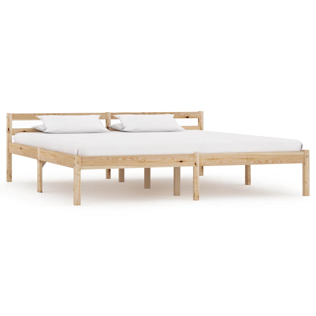 Bedframe massief grenenhout 160x200 cm – afbeelding 1