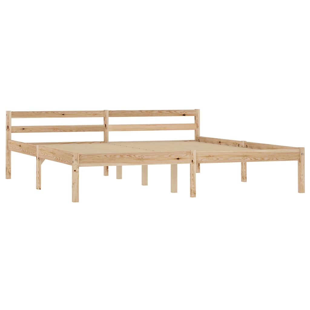Bedframe massief grenenhout 160x200 cm – afbeelding 2