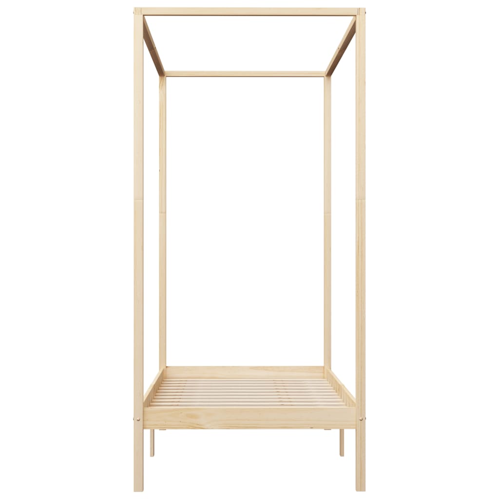 Hemelbedframe massief grenenhout 100x200 cm – afbeelding 3