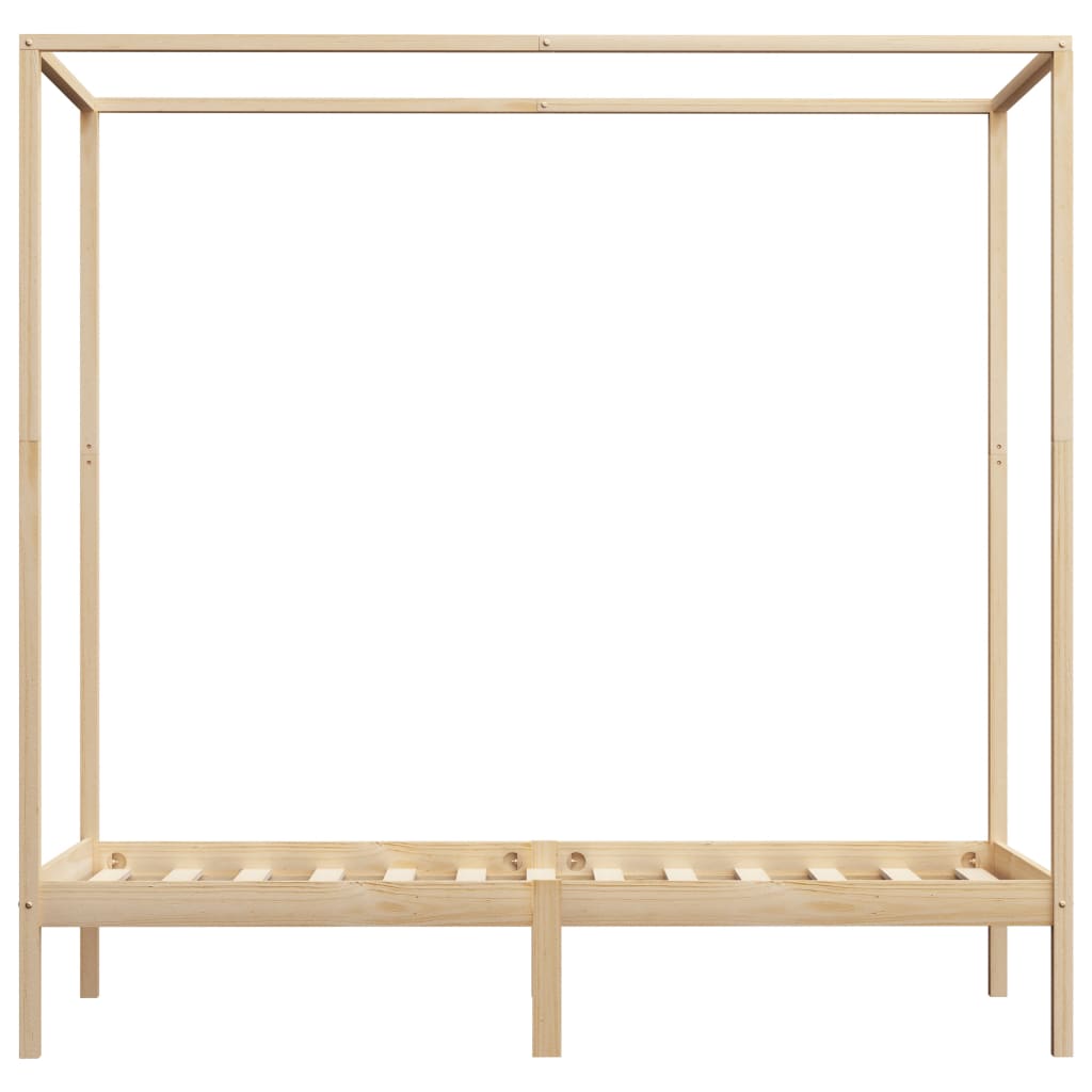Hemelbedframe massief grenenhout 100x200 cm – afbeelding 4