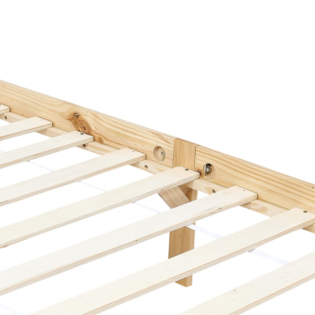 Hemelbedframe massief grenenhout 100x200 cm – afbeelding 5