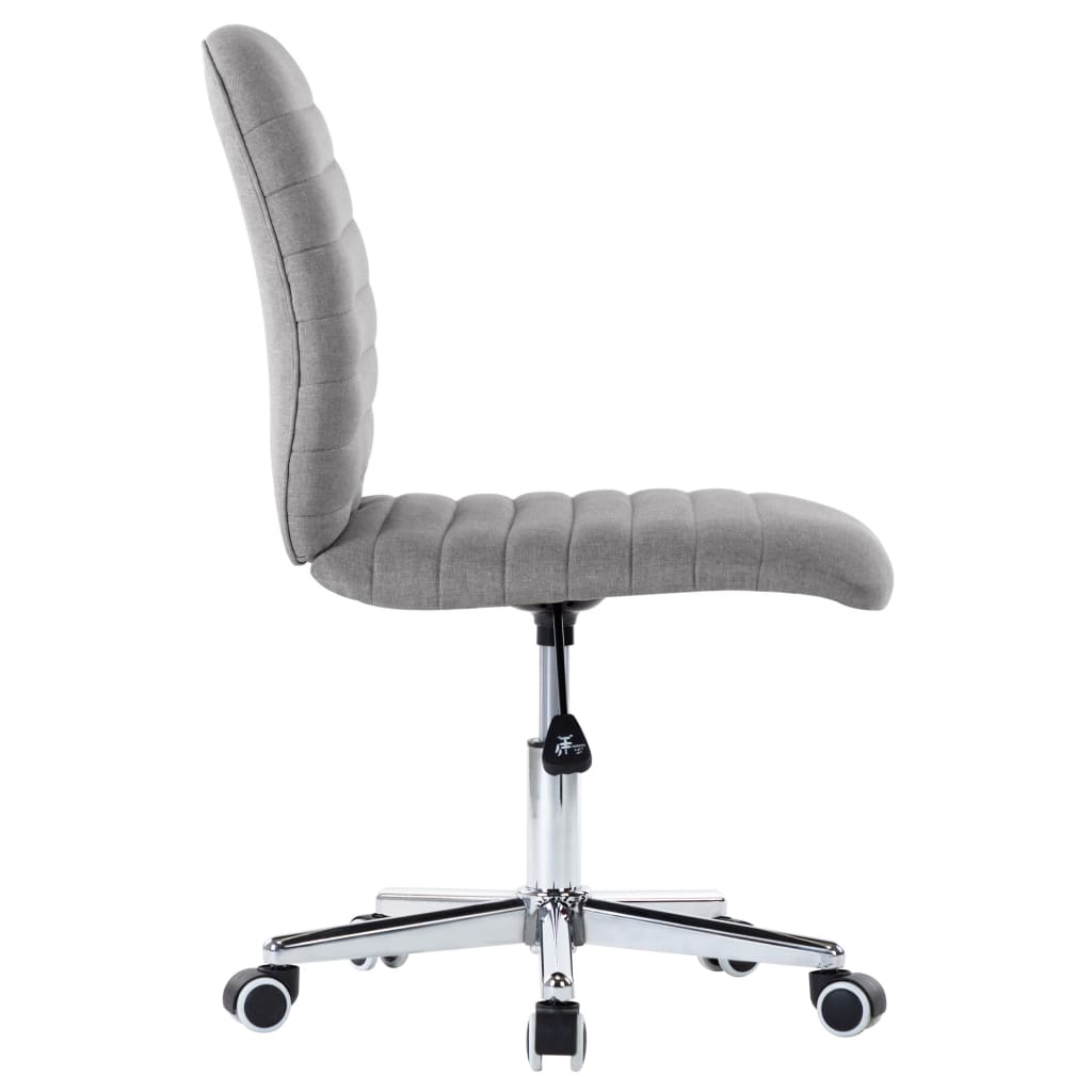 Eetkamerstoelen 2 st stof lichtgrijs – afbeelding 5