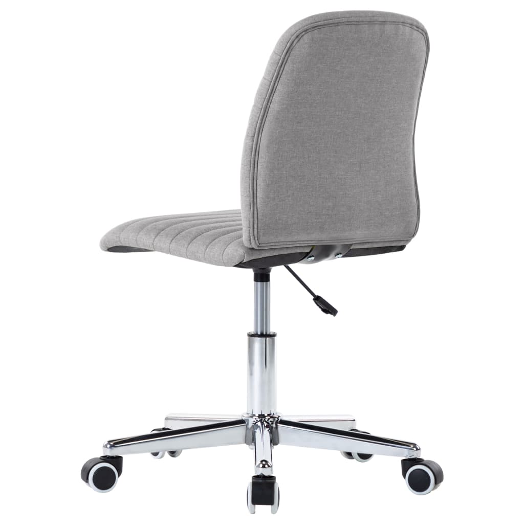 Eetkamerstoelen 2 st stof lichtgrijs – afbeelding 7