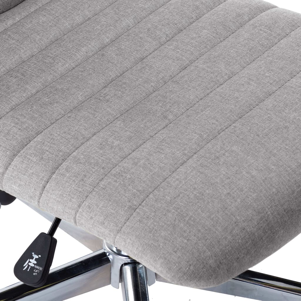 Eetkamerstoelen 2 st stof lichtgrijs – afbeelding 8