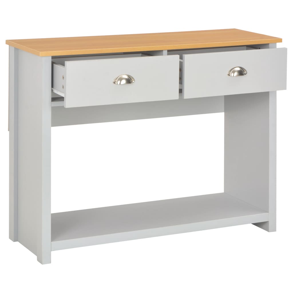 Wandtafel 97x35x76 cm grijs – afbeelding 2