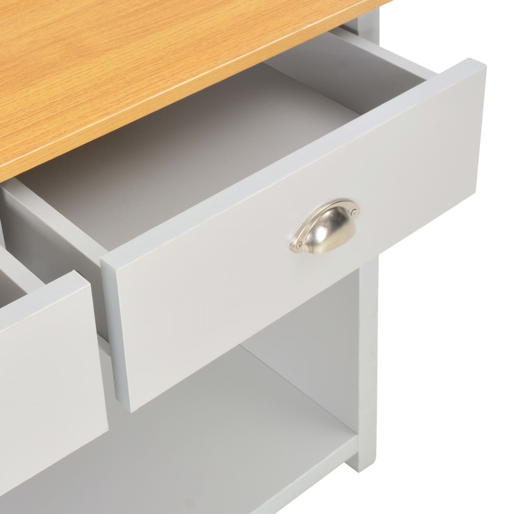 Wandtafel 97x35x76 cm grijs – afbeelding 7