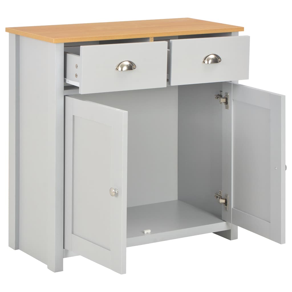 Dressoir 79x35x81 cm grijs – afbeelding 2