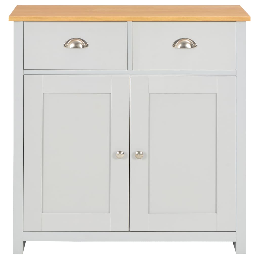 Dressoir 79x35x81 cm grijs – afbeelding 3