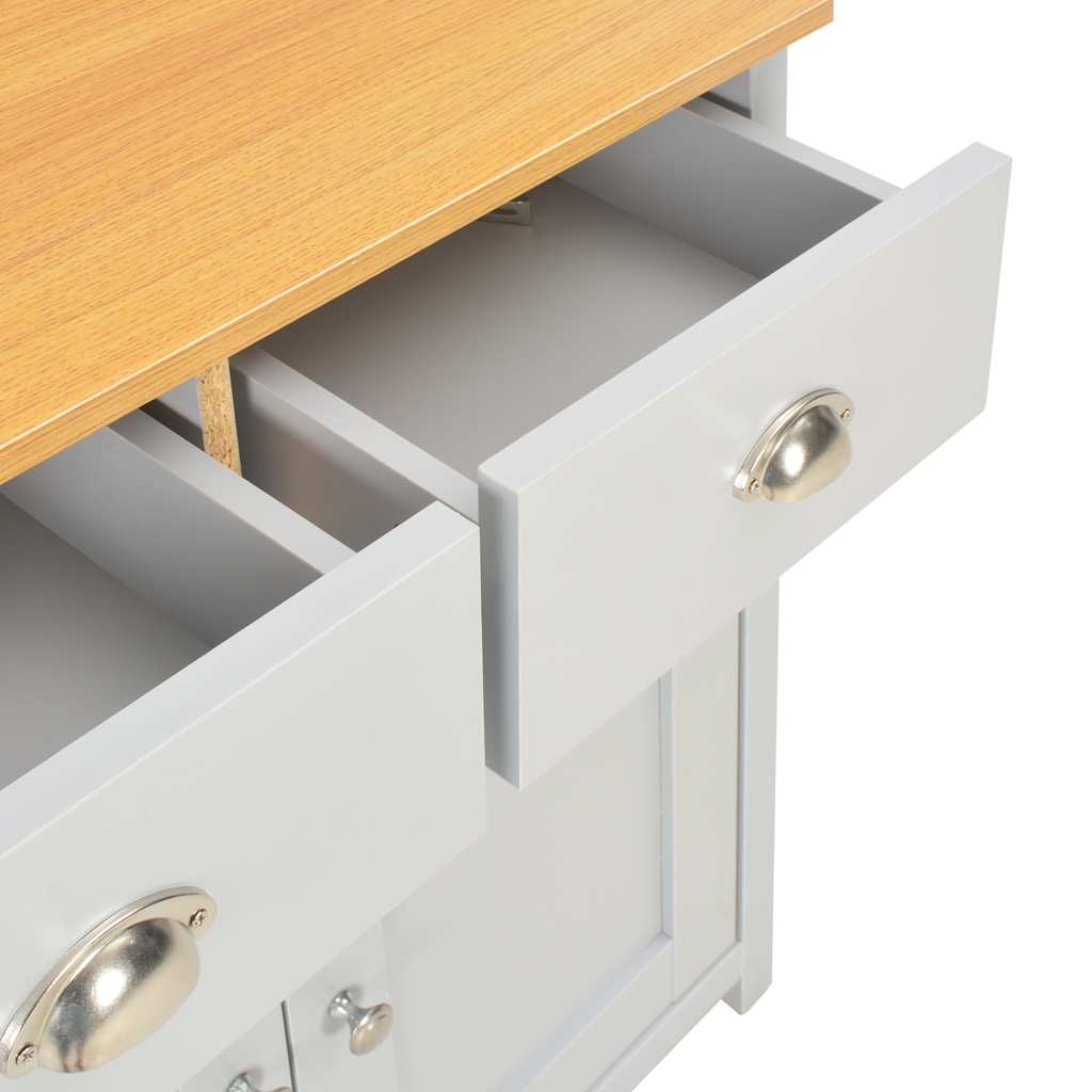 Dressoir 79x35x81 cm grijs – afbeelding 8
