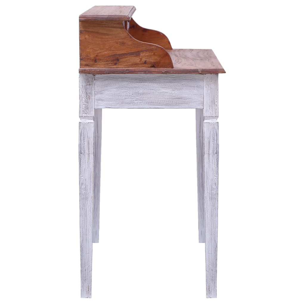 Schrijftafel met lades 90x50x101 cm massief mahoniehout – afbeelding 4