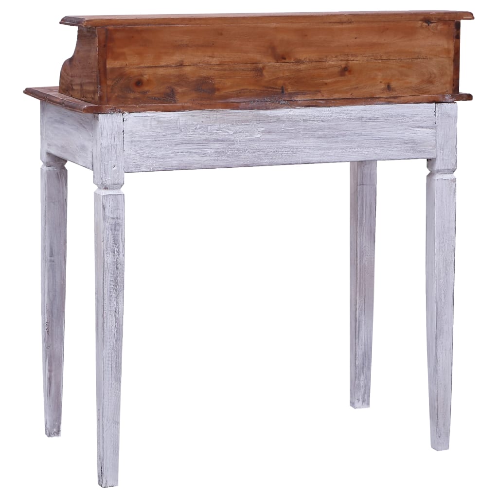 Schrijftafel met lades 90x50x101 cm massief mahoniehout – afbeelding 5
