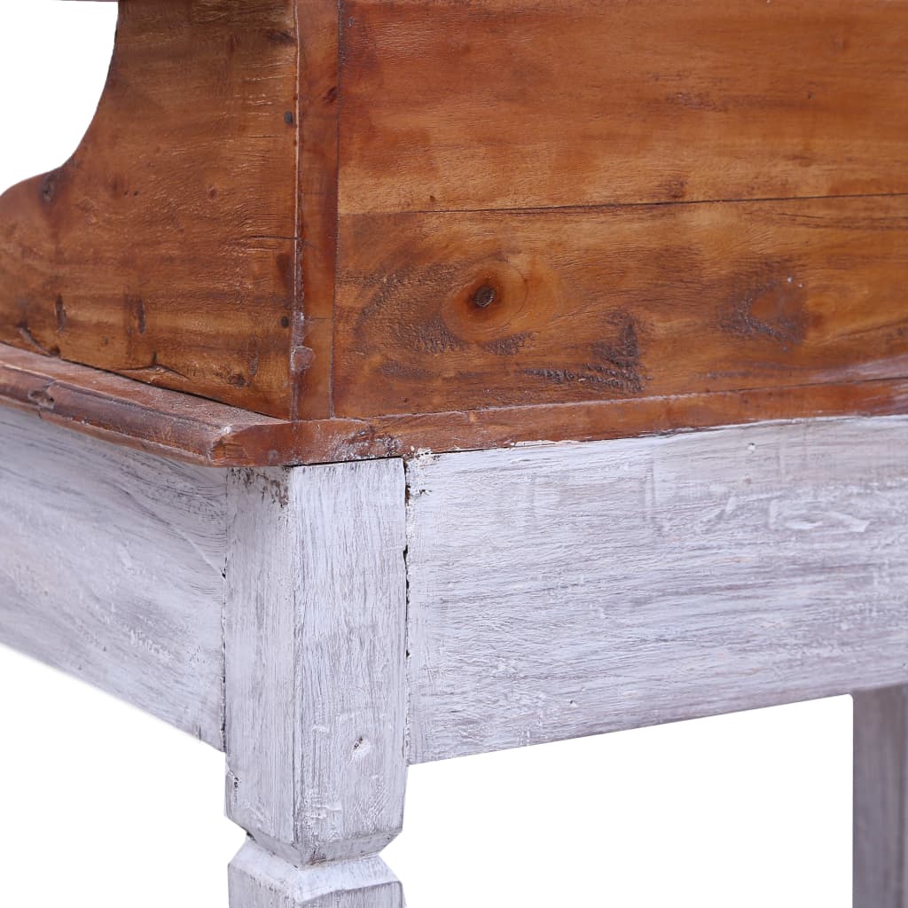 Schrijftafel met lades 90x50x101 cm massief mahoniehout – afbeelding 6