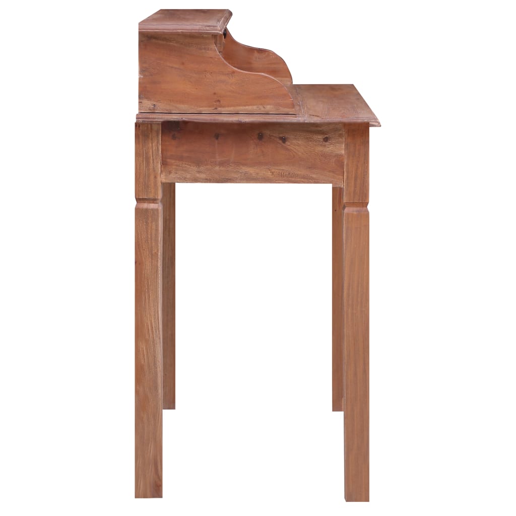 Schrijftafel met lades 90x50x101 cm massief mahoniehout – afbeelding 4