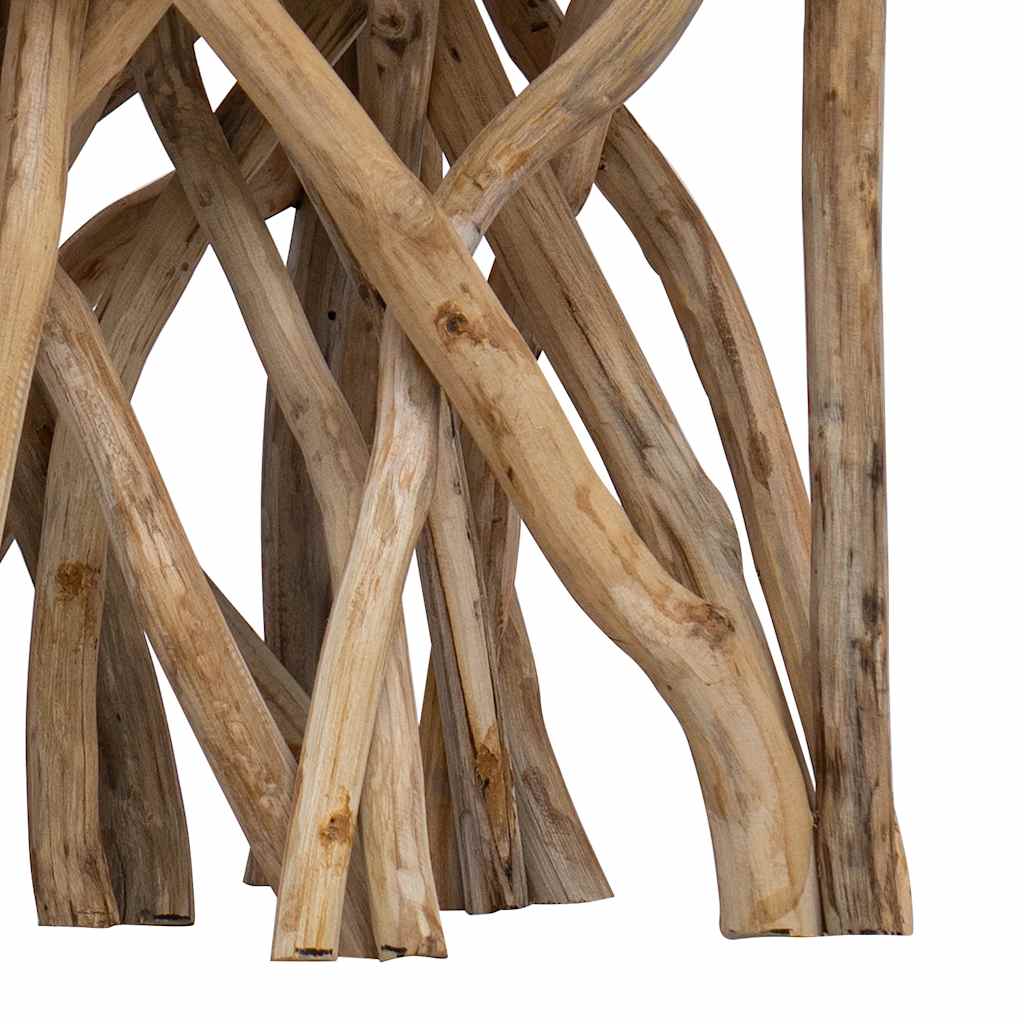 Salontafel takken 40x40x40 cm gemengd gerecycled hout – afbeelding 4