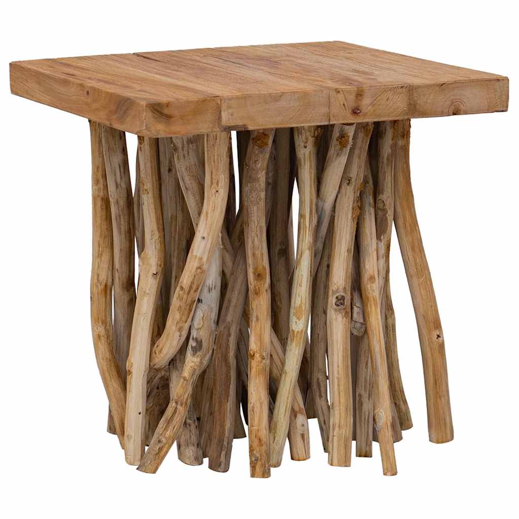 Salontafel takken 40x40x40 cm gemengd gerecycled hout – afbeelding 8