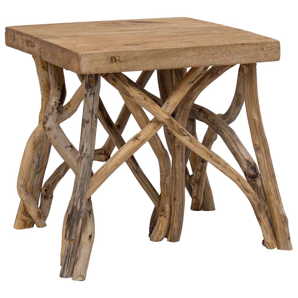 Salontafel takken 40x40x40 cm gemengd gerecycled hout – afbeelding 9