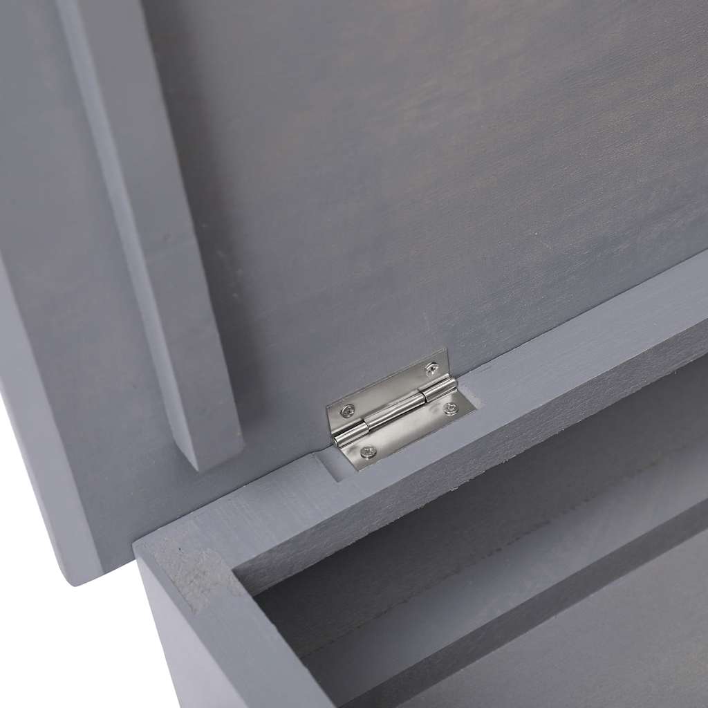 Schoenenkast 50x28x58 cm paulowniahout grijs – afbeelding 9