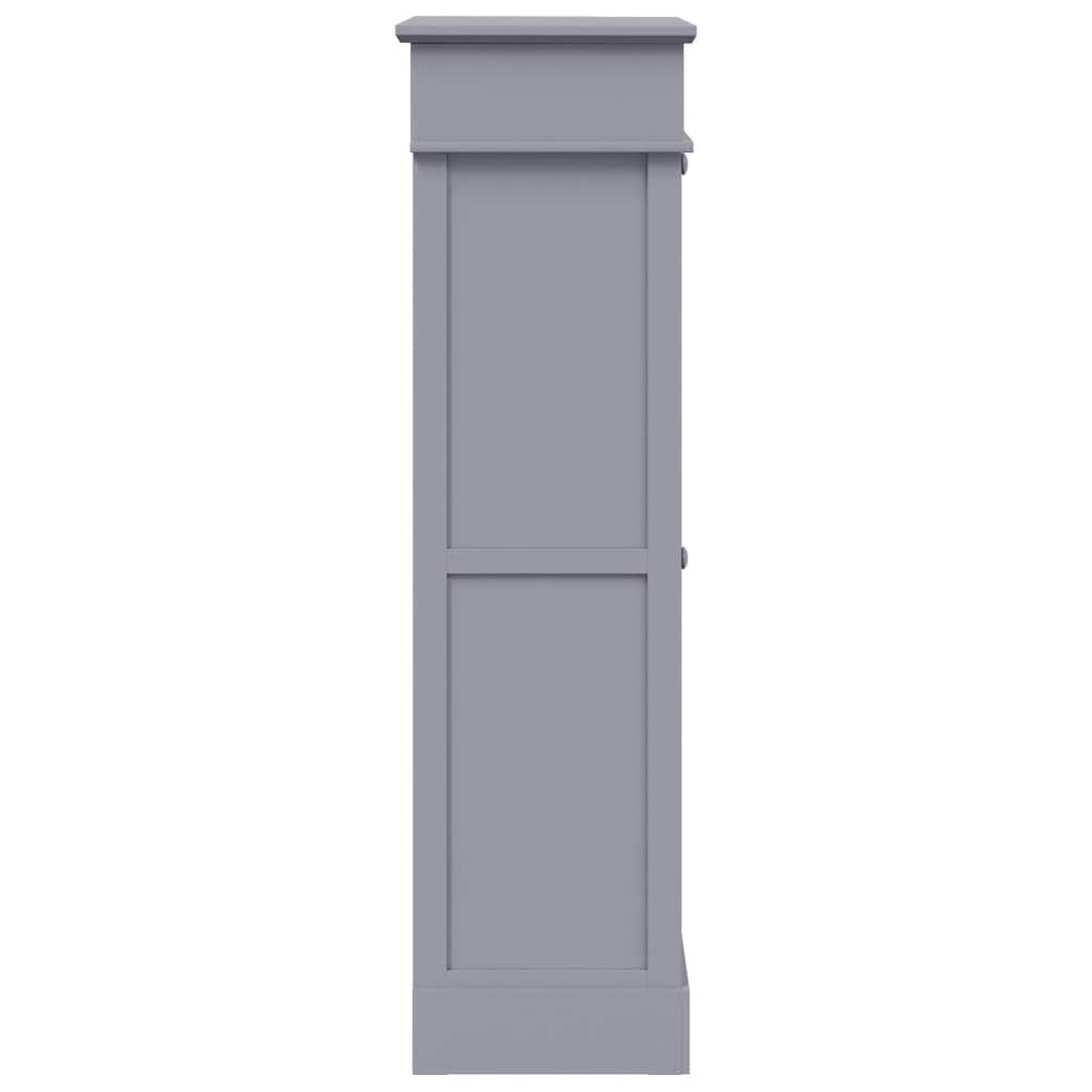 Schoenenkast 50x28x98 cm paulowniahout grijs – afbeelding 5