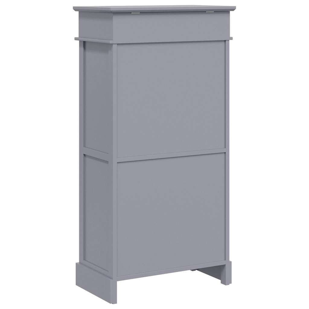Schoenenkast 50x28x98 cm paulowniahout grijs – afbeelding 6