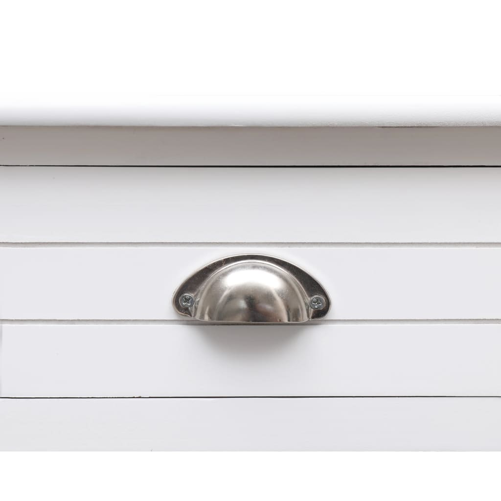 Schrijftafel 110x45x76 cm hout wit – afbeelding 7